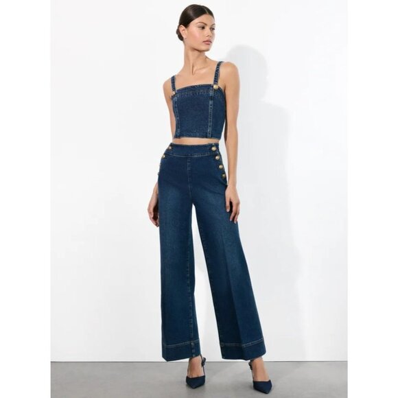 Alice + Olivia Narin Love Train Jeans 26 - Picture 5 of 15